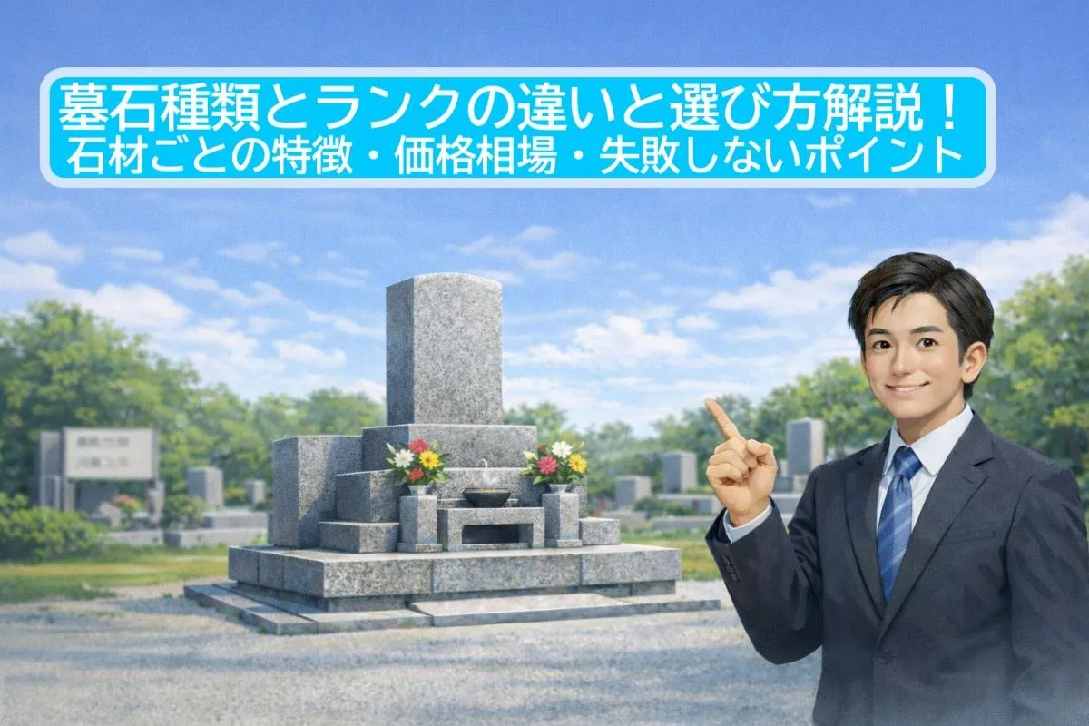 墓石種類とランクの違いと選び方解説！石材ごとの特徴・価格相場・失敗しないポイント