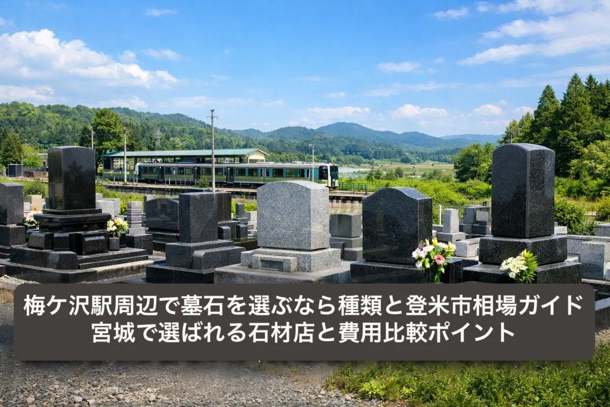 梅ケ沢駅周辺で墓石を選ぶなら種類と登米市相場ガイド｜宮城で選ばれる石材店と費用比較ポイント