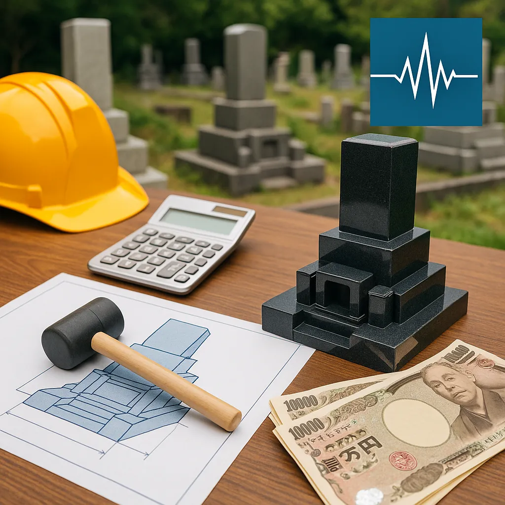 気仙沼市のお墓見積3点セット：地震に強い耐震×お墓のデザイン